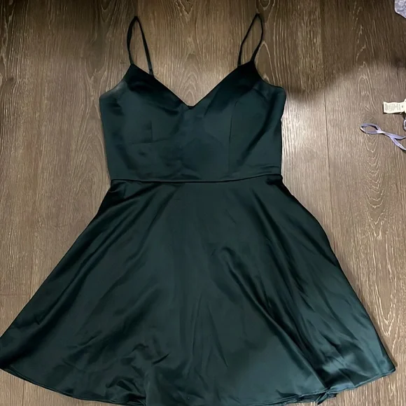green emerald velvet dress Backless Emerald Green Homecoming Dress Tulle Short Party Dress SD1091   Viniodress